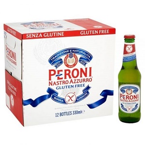 Peroni Nastro Azzurro Premium Lager 12x 330ml Italian